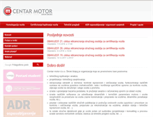 Tablet Screenshot of centar-motor.com